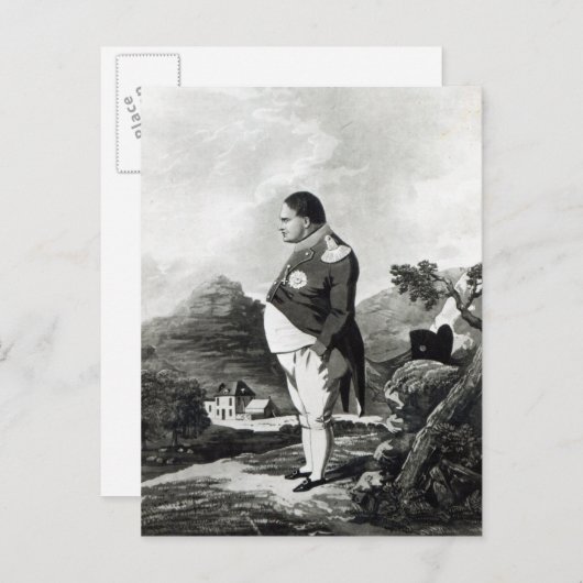 Napoleon auf St. Helena, 1820 Postkarte (Vorne/Hinten)
