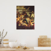 Napoleon bei Essling Poster (Küche)