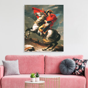 Napoleon beim Überschreiten der Alpen Klassisches Leinwanddruck