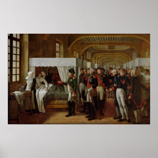 Napoleon besucht die Invalidenanstalt Poster (Vorne)