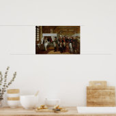 Napoleon besucht die Invalidenanstalt Poster (Küche)