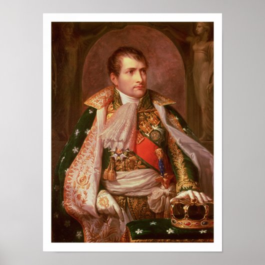 Napoleon Bonaparte (1769-1821), als König von Ital Poster (Vorne)