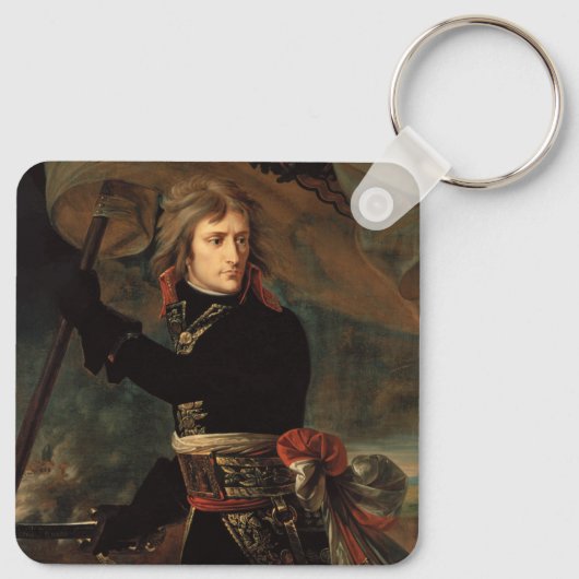 Napoleon Bonaparte an der Brücke in der Schlacht v Schlüsselanhänger (Rückseite)