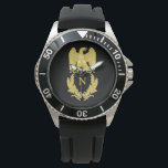 Napoleon Bonaparte Armbanduhr<br><div class="desc">Französische Kaiseradler (Aigle de drapeau, beleuchtet. "Fahnenadler") bezieht sich auf die Figur eines Adlers, der von der Grande Armée von Napoleon I während der Napoleonischen Kriege als Standard in den Kampf geführt wurde. Obwohl sie mit regionalen Farben präsentiert wurden, neigten die Regimente von Napoleon I dazu, den Kaiseradler an ihrem...</div>
