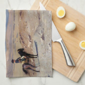 Napoleon Bonaparte Before the Sphinx (von Gérôme) Geschirrtuch (Viertel Falte)