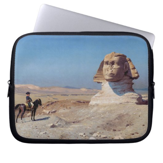 Napoleon Bonaparte Before the Sphinx (von Gérôme) Laptopschutzhülle (Vorderseite)