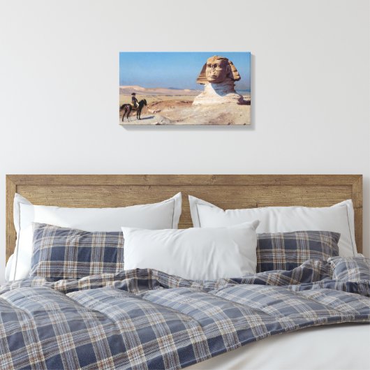 Napoleon Bonaparte Before the Sphinx (von Gérôme) Leinwanddruck (Insitu (Schlafzimmer))