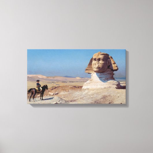 Napoleon Bonaparte Before the Sphinx (von Gérôme) Leinwanddruck (Vorderseite)