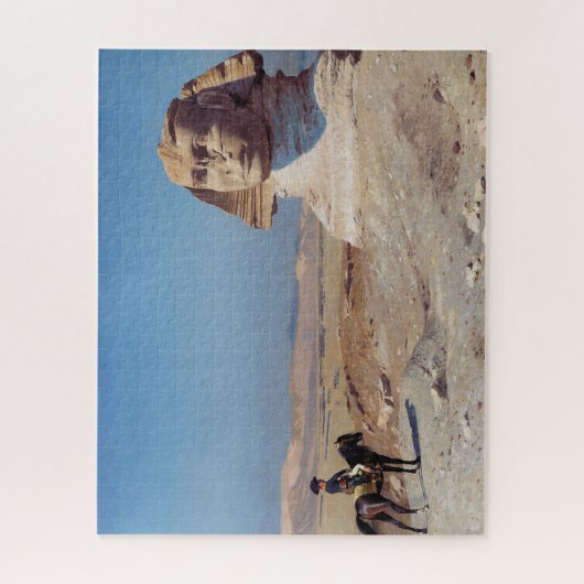 Napoleon Bonaparte Before the Sphinx (von Gérôme) Puzzle (Vertikal)