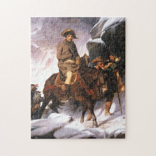 Napoleon Bonaparte Crossing Alps Paul Delaroche Puzzle (Vertikal)