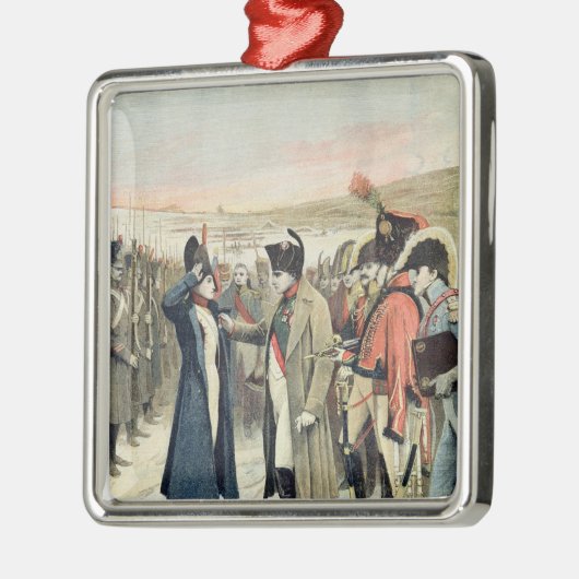 Napoleon Bonaparte, der die Frau darstellt Silbernes Ornament (Links)