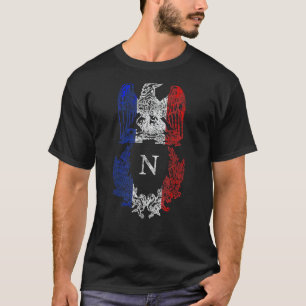 Napoleon Bonaparte Eagle Französische Flagge Napol T-Shirt