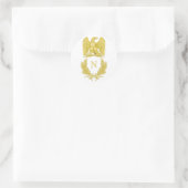Napoleon Bonaparte Emblem Runder Aufkleber (Tasche)