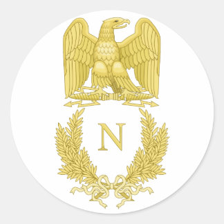 Napoleon Bonaparte Emblem Runder Aufkleber
