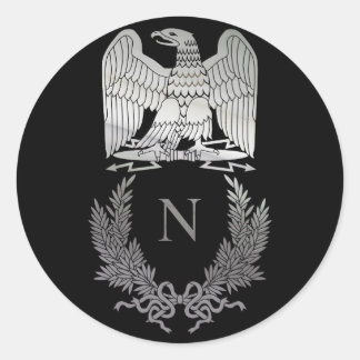 Napoleon Bonaparte Emblem Runder Aufkleber