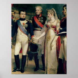 Napoleon Bonaparte empfängt Königin Louisa Poster