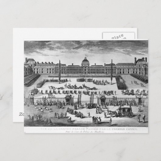 Napoleon Bonaparte Erster Konsul, Reviews mit Trup Postkarte (Vorne/Hinten)