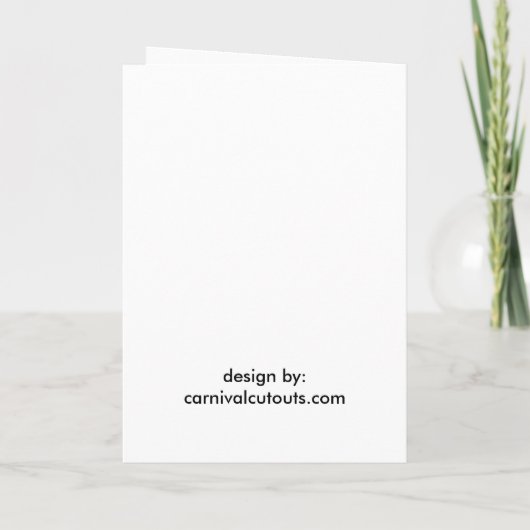 Napoleon Bonaparte faceinhole card Einladung (Rückseite)