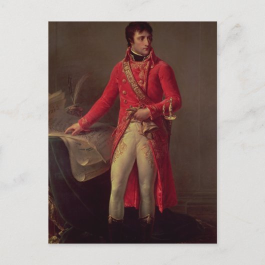 Napoleon Bonaparte First Consul, 1802 Postkarte (Vorderseite)