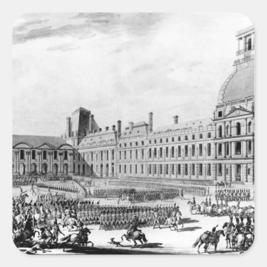 Napoleon Bonaparte First Consul Quadratischer Aufkleber (Vorderseite)