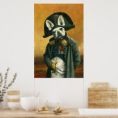 Napoleon Bonaparte French Bulldog Print Poster (Küche)