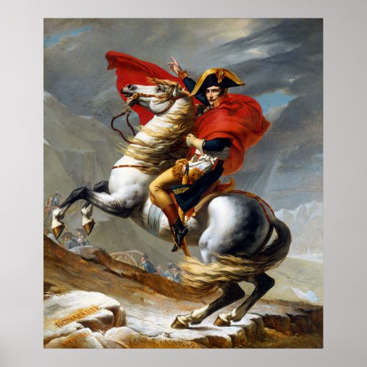 Napoleon Bonaparte Painting von Jacques-Louis Davi Poster (Vorne)