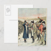 Napoleon Bonaparte präsentiert die Frau Postkarte (Vorne/Hinten)