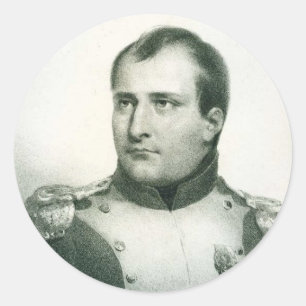 Napoleon Bonaparte Runder Aufkleber