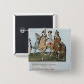 Napoleon Bonaparte und die Varsovian Wache Button (Vorne & Hinten)