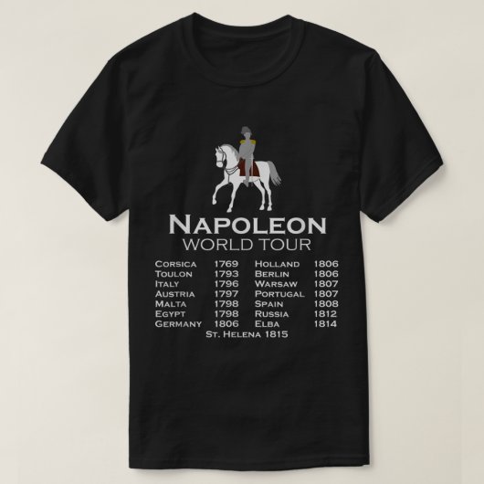 Napoleon Bonaparte Weltrundreise Geschichte für Mä T-Shirt (Design vorne)
