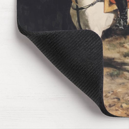 Napoleon Bonaparte zu Pferd Mousepad (Ecke)