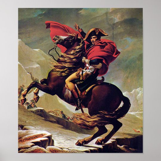 Napoleon Bonaparte Zu Pferd Poster Zazzle De