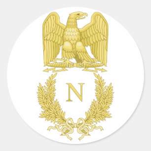Napoleon- Bonaparteemblem Runder Aufkleber