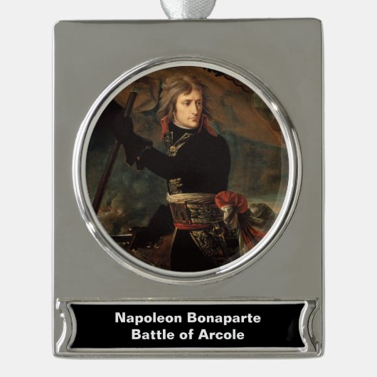 Napoleon Bonapartes Kundgebung in der Schlacht von Banner-Ornament Silber (Vorderseite)