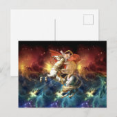 Napoleon Cat im Weltraum Postkarte (Vorne/Hinten)