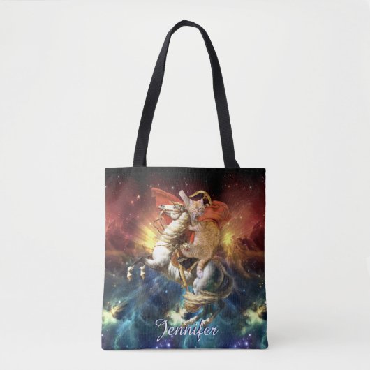 Napoleon Cat im Weltraum Tasche (Vorderseite)