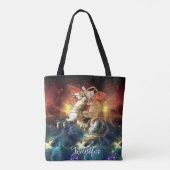 Napoleon Cat im Weltraum Tasche (Rückseite)