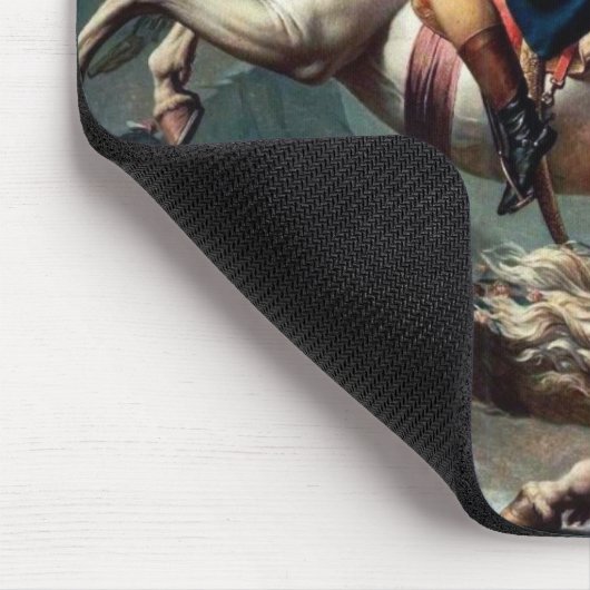 "Napoleon Crossing the Alps"-1800 von J.L.David pa Mousepad (Ecke)