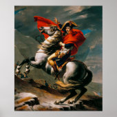 Napoleon Crossing the Alps by Jacques-Louis David Poster (Vorne)