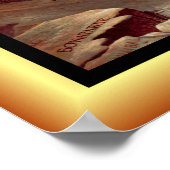 Napoleon Crossing The Alps ~Jacques-Louis David ~ Poster (Ecke)