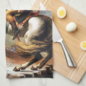 Napoleon, der das Alpen-Geschirrtuch kreuzt Küchentuch (Viertel Falte)