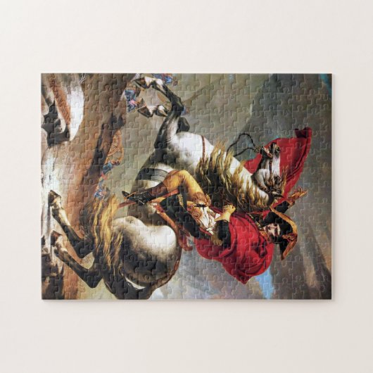 Napoleon, der das Alpen-Puzzlespiel kreuzt Puzzle (Horizontal)