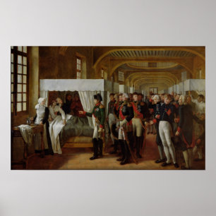 Napoleon, der das Krankenhaus von Invalides Poster