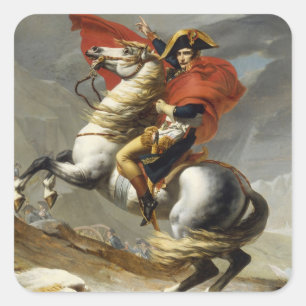 Napoleon, der den großartigen quadratischer aufkleber