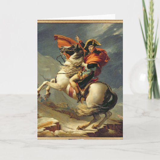 Napoleon, der die Alpen am 20. Mai 1800 überquert Karte (Vorderseite)