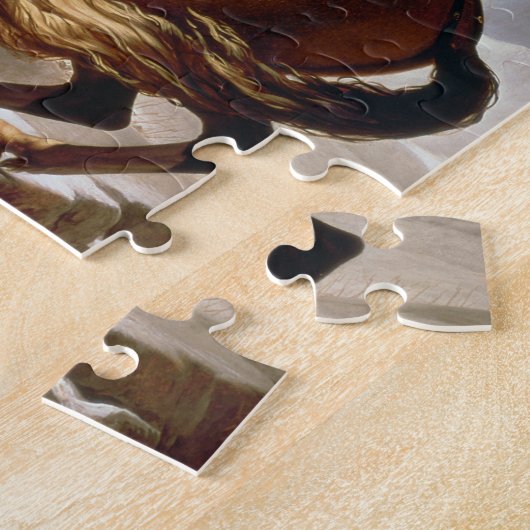 Napoleon, der die Alpen, c.1800 (Öl, überquert auf Puzzle (Seite)