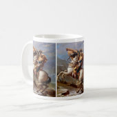 Napoleon, der die Alpen durch David überquert Kaffeetasse (Vorderseite Links)