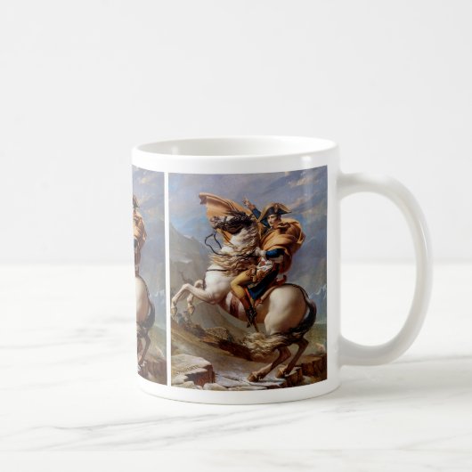 Napoleon, der die Alpen durch David überquert Kaffeetasse (Rechts)