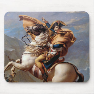 Napoleon, der die Alpen durch David überquert Mousepad