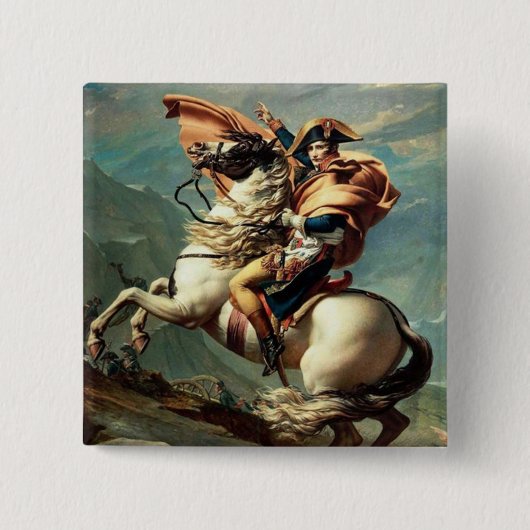 Napoleon, der die Alpen überquert Button (Vorderseite)